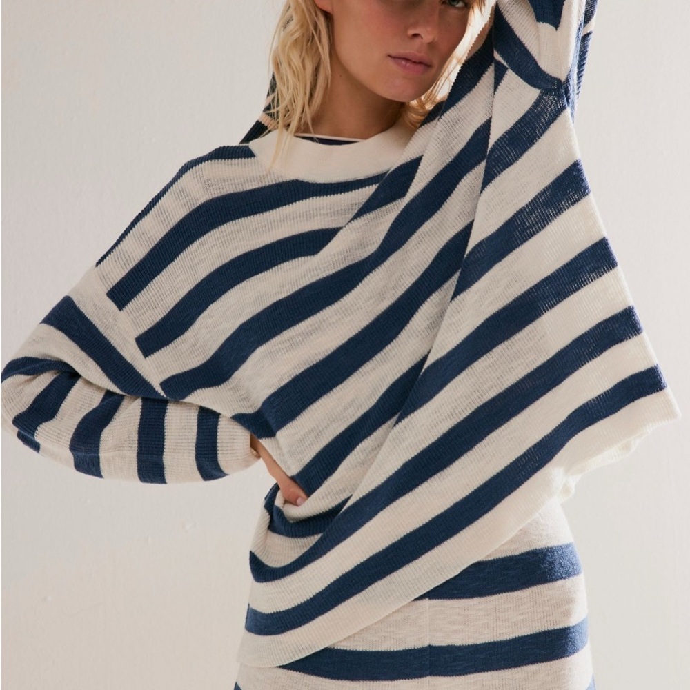 Striped Blue and White Sweater